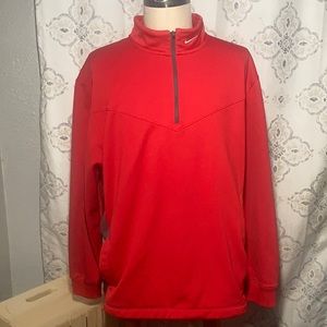 Nike Golf Tour Performance. Fleece Lined Quarter zip. 2 Side Pockets EUC